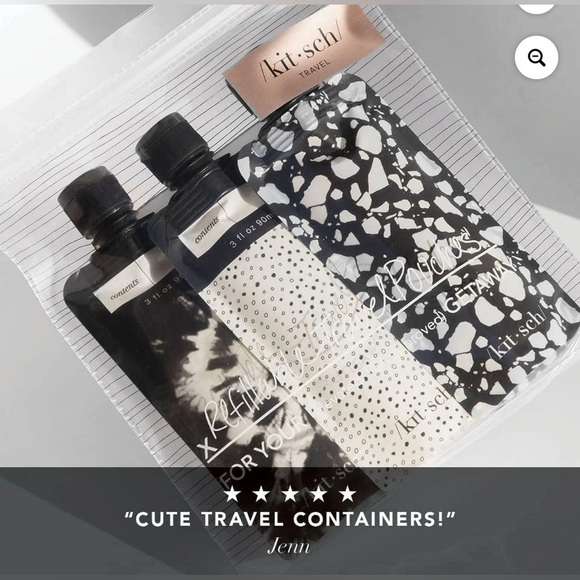 Kitsch Refillable Travel Pouch Trio - Picture 5 of 8